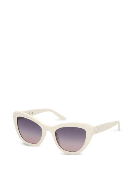  Guess Eyewear Cat-eye Frame Sunglasses - White 