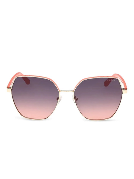  Guess Eyewear Geometric-frame Sunglasses - Gold 