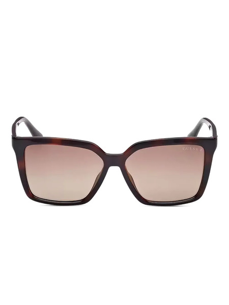  Guess Eyewear Logo-detail Square-frame Sunglasses - Brown 