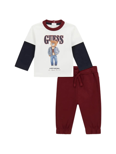  Guess Kids Bear-motif Tracksuit Set - Red 