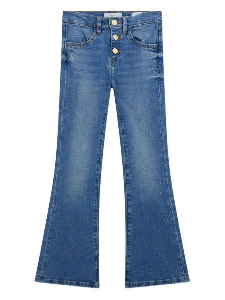  Guess Kids Button Embellished Jeans - Blue 