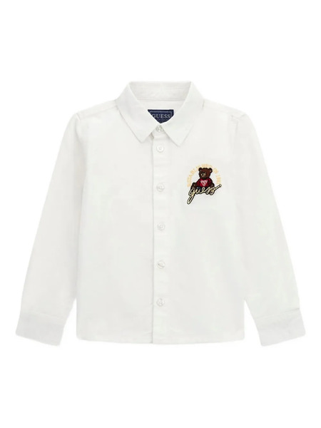  Guess Kids Embroidered Shirt - White 