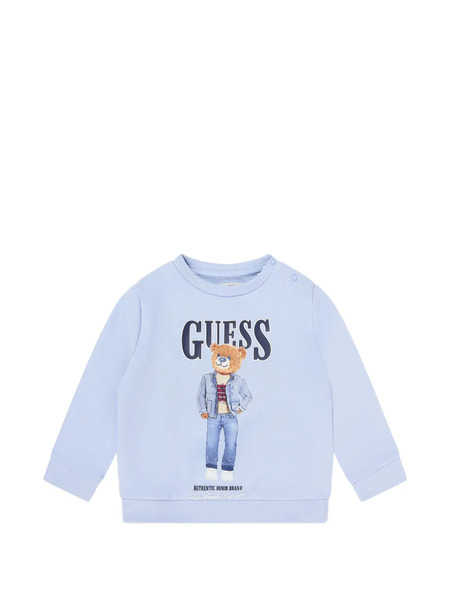  Guess Kids Graphic Crew-neck Sweatshirt - Blue 
