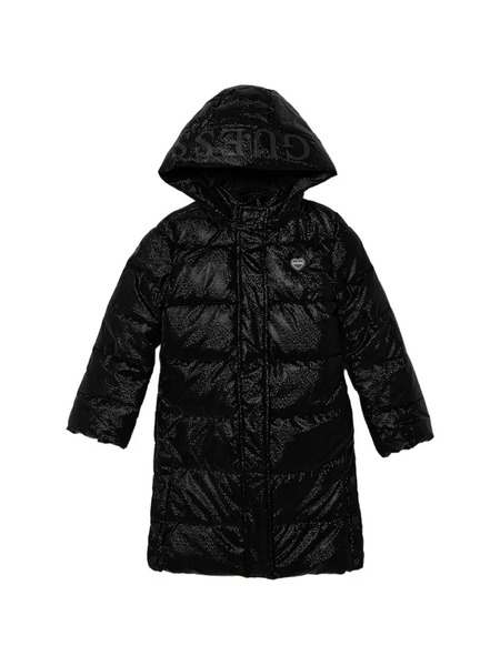  Guess Kids Hooded Puffer Jacket - Black 