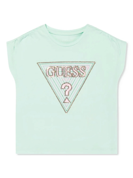  Guess Kids Logo-embellished T-shirt - Green 