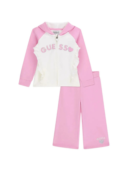  Guess Kids Logo-print Tracksuit Set - Pink 