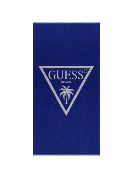  Guess Kids Palm-tree-print Beach Towel - Blue 
