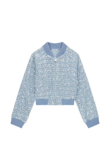  Guess Kids Sequin-embellished Bomber Jacket - Blue 
