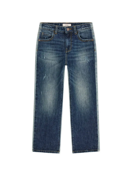  Guess Kids Two-tone Straight-leg Jeans - Blue 