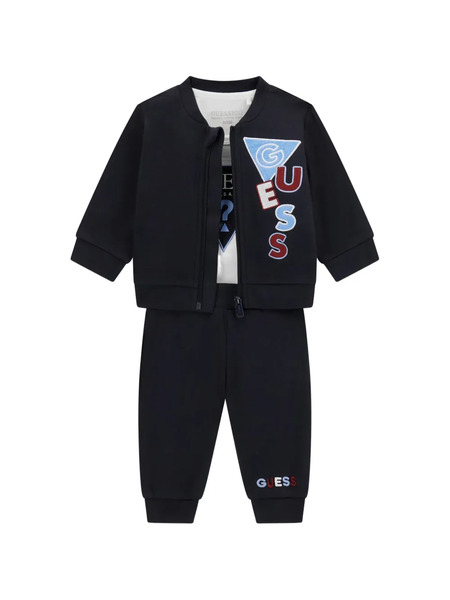  Guess Kids Zip-up Tracksuit Set - Blue 
