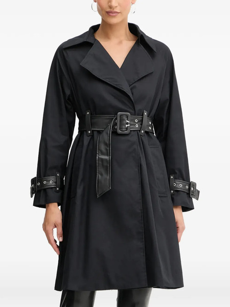  Guess Usa Belted Coat - Black 