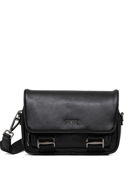 Guess Usa Black Briefcase-style Shoulder Bag 