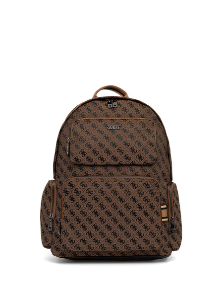  Guess Usa Boston Zip-fastening Backpack - Brown 