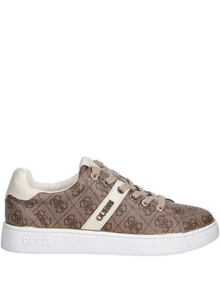  Guess Usa Britz 4g Logo Sneakers - Brown 
