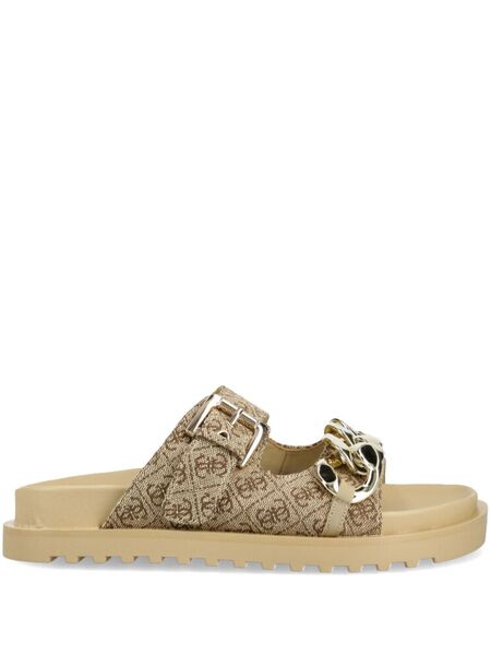  Guess Usa Chain Link-detail Sandals - Neutrals 