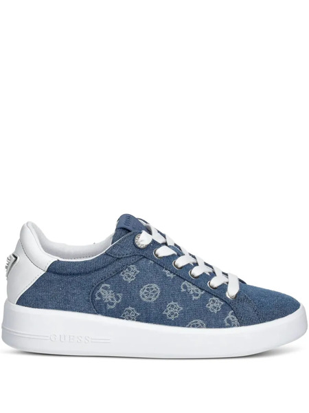  Guess Usa Denim Low-top Sneakers - Blue 
