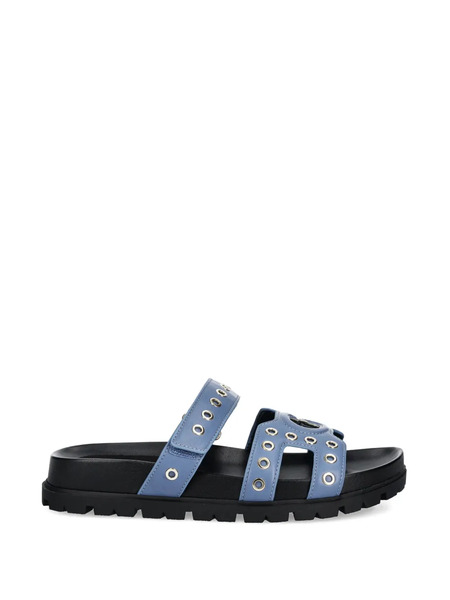  Guess Usa Eyelet Strap Slides - Blue 