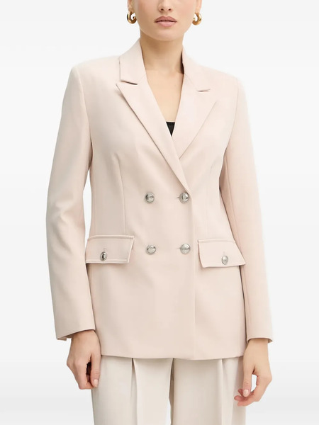  Guess Usa Fiona Double-breasted Blazer - Neutrals 