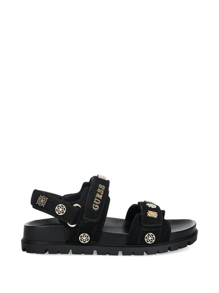  Guess Usa Florizi Touch-strap Sandals - Black 