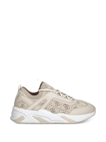  Guess Usa Genga Logo Pattern Sneakers - Neutrals 