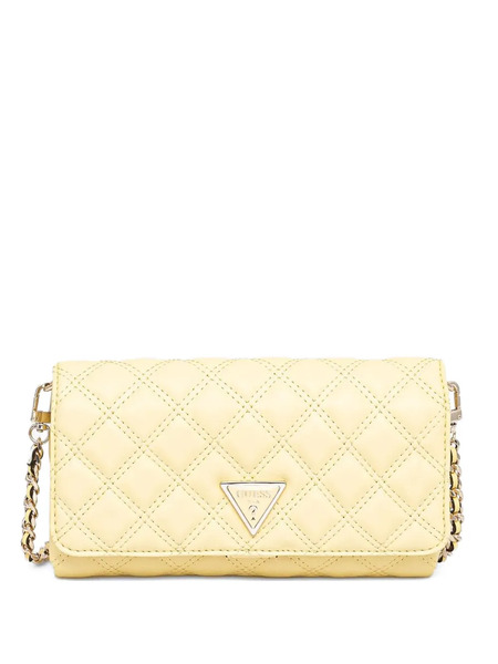  Guess Usa Giully Quilted Clutch Bag - Yellow 