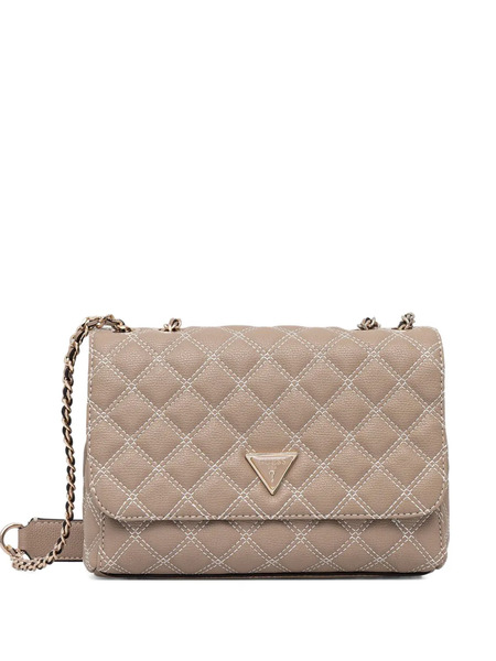  Guess Usa Giully Quilted Crossbody Bag - Neutrals 