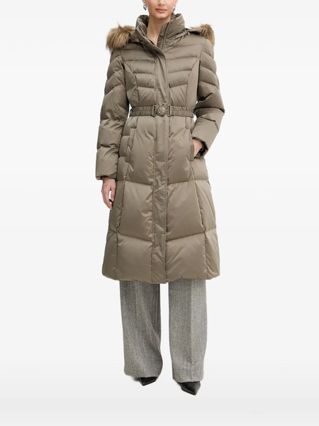  Guess Usa Hooded Padded Coat - Neutrals 