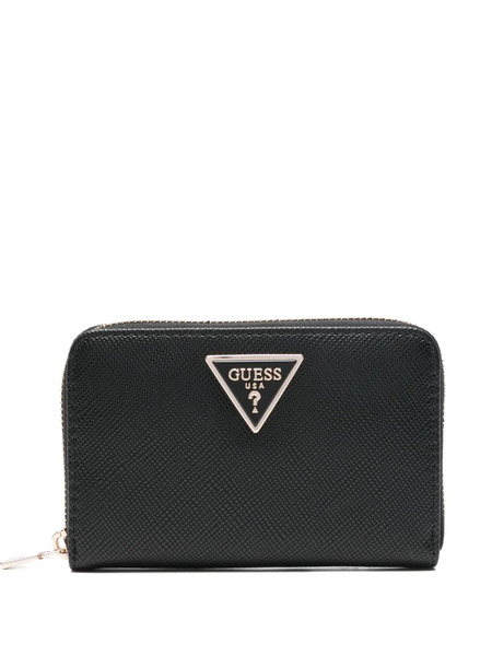  Guess Usa Laurel Ii Zip Wallet - Black 