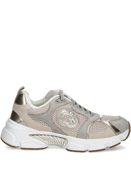  Guess Usa Logo-appliqué Low-top Sneakers - Neutrals 