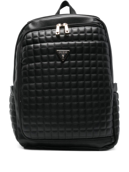  Guess Usa Logo-patch Backpack - Black 