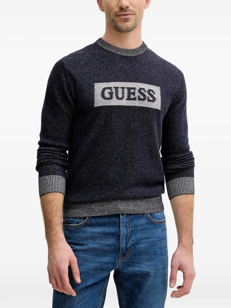  Guess Usa Logo Sweater - Blue 