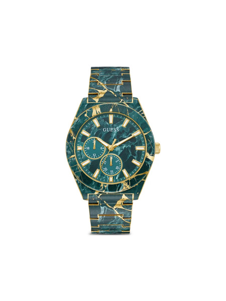  Guess Usa Marble-pattern 42mm - Green 