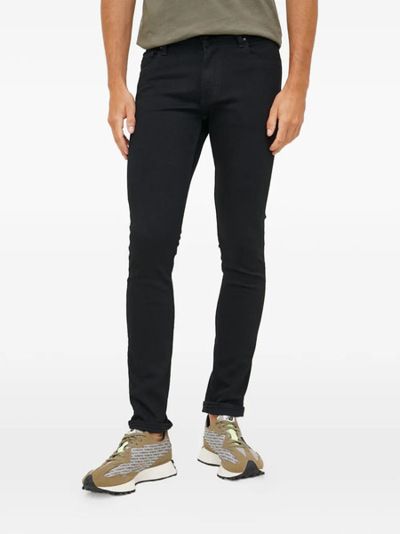  Guess Usa Miami Logo-patch Jeans - Black 