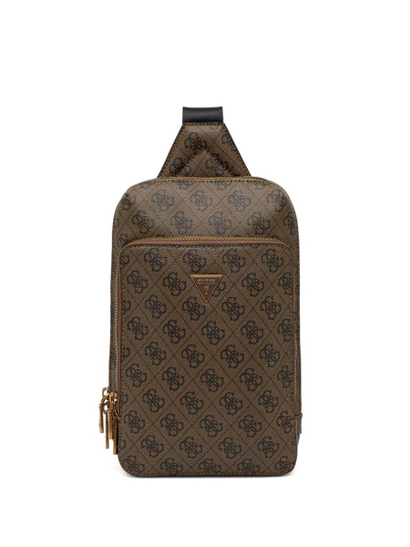  Guess Usa Mini Milano Zipped Backpack - Brown 