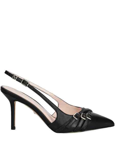  Guess Usa 90mm Leather Slingback Pumps - Black 