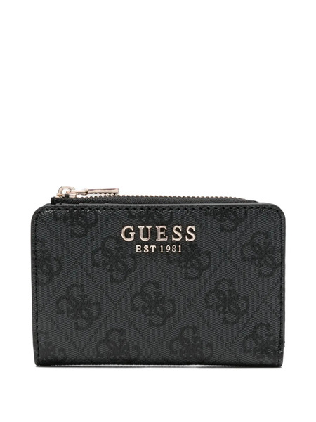  Guess Usa Monogram-pattern Wallet - Grey 