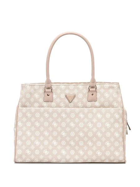  Guess Usa Monogram Tote Bag - Neutrals 
