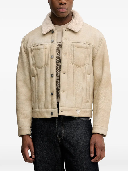  Guess Usa Patch-pocket Jacket - Neutrals 