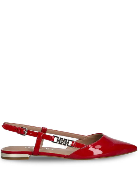  Guess Usa Pointed-toe Flat Pumps - Red 