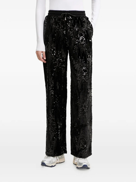  Guess Usa Sequin-embellished Trousers - Black 