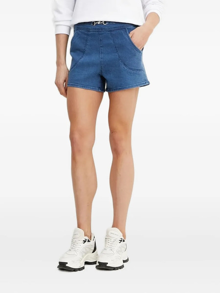  Guess Usa Side-pockets Denim Shorts - Blue 
