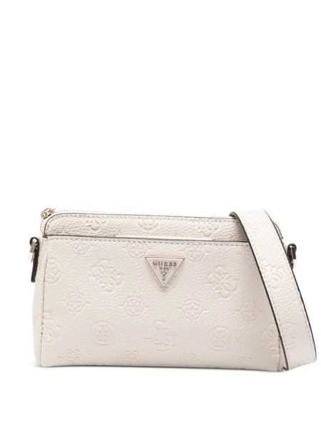  Guess Usa Small Logo-plaque Crossbody Bag - Neutrals 