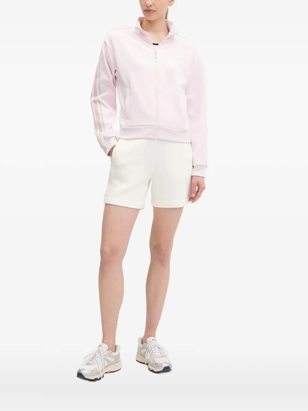  Guess Usa Stripe-detailing Zip-up Sweatshirt - Pink 