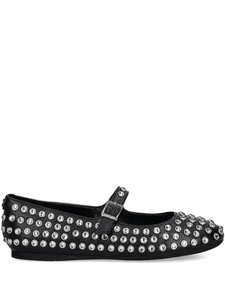  Guess Usa Studded Buckle Ballet Flats - Black 