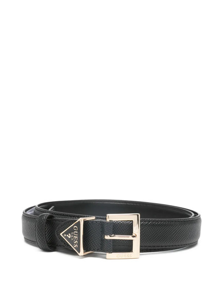  Guess Usa Textured Buckle Belt - Black 