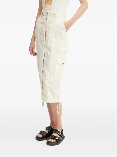  Guess Usa Zip-front Cargo Skirt - Neutrals 