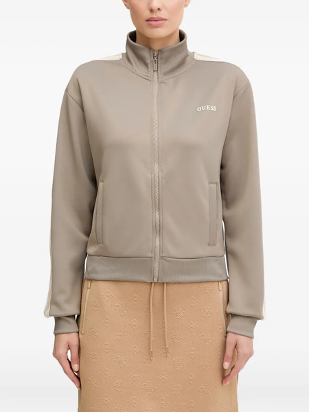  Guess Usa Zip Striped Top - Neutrals 