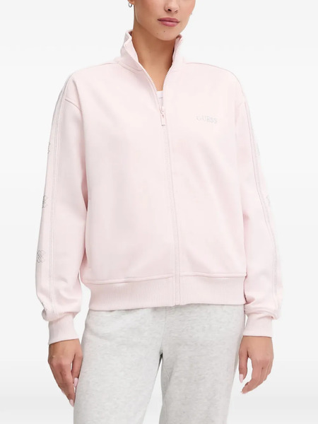  Guess Usa Zip-up Sweater - Pink 