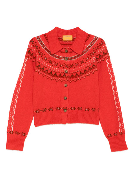  Guest In Residence Cloud Chalet Cardigan - Red 