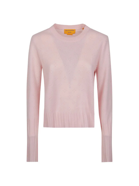  Guest In Residence Compass Shrunken Crew Sweater - Pink 